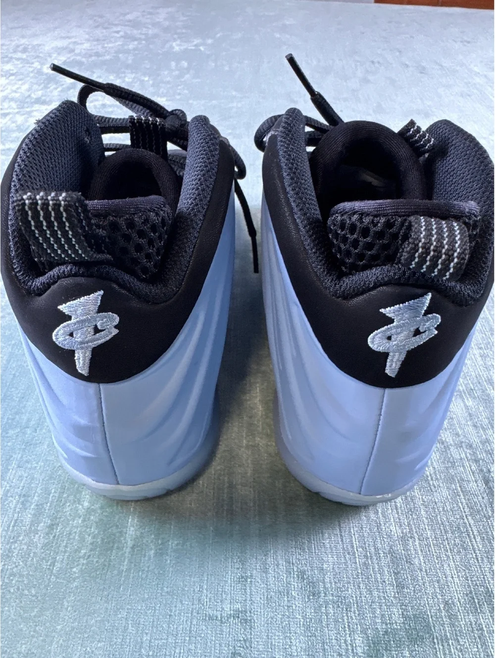 Nike Little Posite One Psychic Blue Black Kids Size 3Y